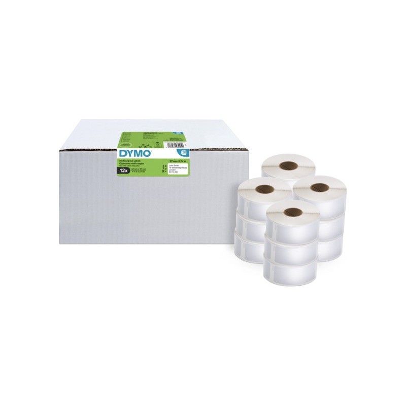 Rotoli 1000 etichette DYMO® Label Writer multi-uso 57x32 mm - bianco - VALUE PACK 12 rotoli - 2093095