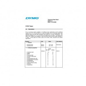 Nastro per etichettatrici DYMO® D1 19 mm x 7 m nero/bianco - VALUE PACK 10 rotoli 2093098