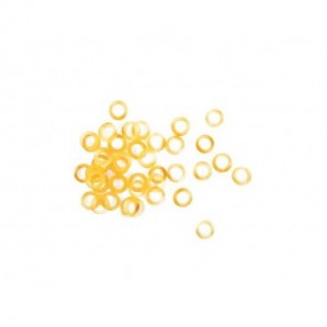 Elastici per lotteria Nikoffice in lattice in busta da 100 g - Ø 8 mm - giallo - 06NIK035