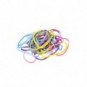 Elastici in gomma e lattice Nikoffice in busta da 45 g colori fluo e misure assortite - 18NIK059