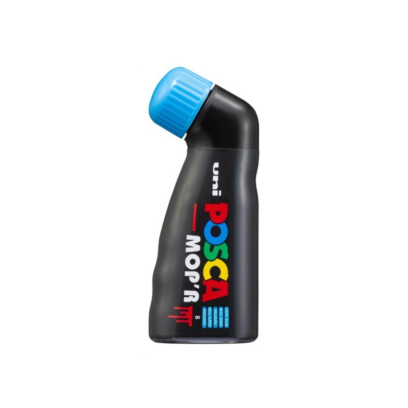 Marcatore a tempera Uni Posca Mop'r punta 3-19 mm azzurro M PCM22 AZ