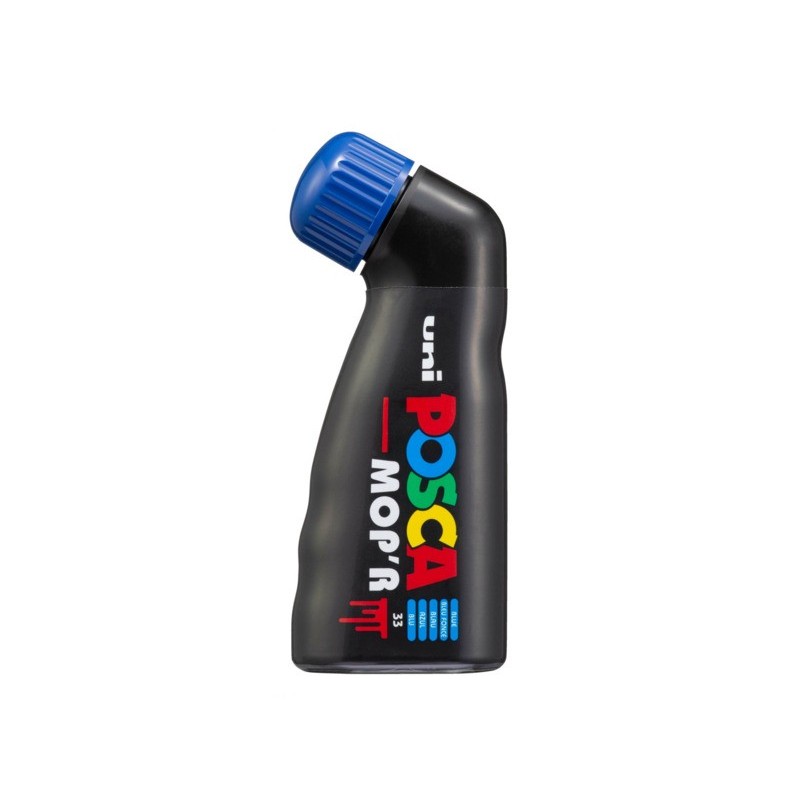 Marcatore a tempera Uni Posca Mop'r punta 3-19 mm blu M PCM22 B