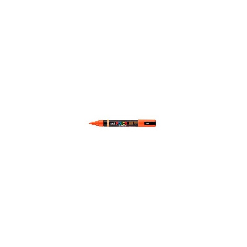 Marcatore a tempera Uni Posca con punta a pennello semi-flessibile 1-4 mm arancione - M PC5BR AC