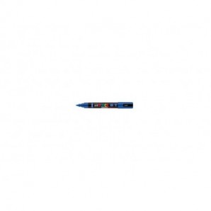 Marcatore a tempera Uni Posca con punta a pennello semi-flessibile 1-4 mm blu M PC5BR B