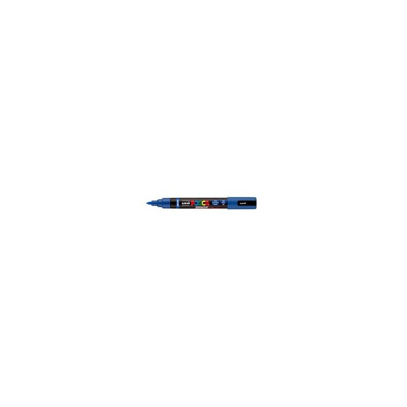Marcatore a tempera Uni Posca con punta a pennello semi-flessibile 1-4 mm blu M PC5BR B