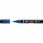Marcatore a tempera Uni Posca con punta a pennello semi-flessibile 1-4 mm blu M PC5BR B