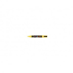Marcatore a tempera Uni Posca con punta a pennello semi-flessibile 1-4 mm giallo M PC5BR G