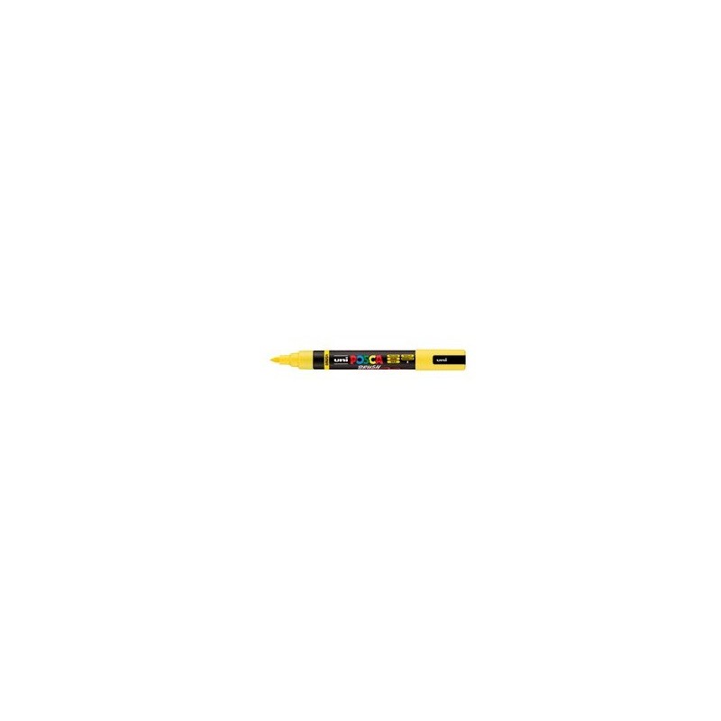 Marcatore a tempera Uni Posca con punta a pennello semi-flessibile 1-4 mm giallo M PC5BR G
