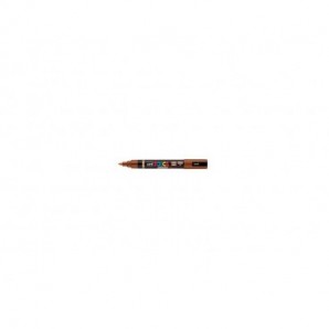 Marcatore a tempera Uni Posca con punta a pennello semi-flessibile 1-4 mm marrone - M PC5BR M