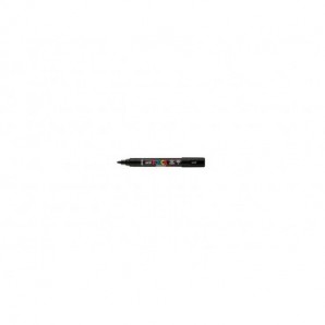 Marcatore a tempera Uni Posca con punta a pennello semi-flessibile 1-4 mm nero M PC5BR N