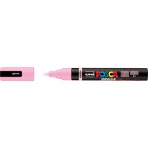 Marcatore a tempera Uni Posca con punta a pennello semi-flessibile 1-4 mm rosa chiaro - M PC5BR RAC