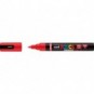 Marcatore a tempera Uni Posca con punta a pennello semi-flessibile 1-4 mm rosso M PC5BR R