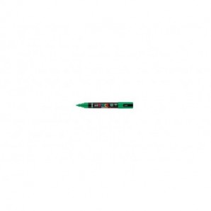 Marcatore a tempera Uni Posca con punta a pennello semi-flessibile 1-4 mm verde M PC5BR V