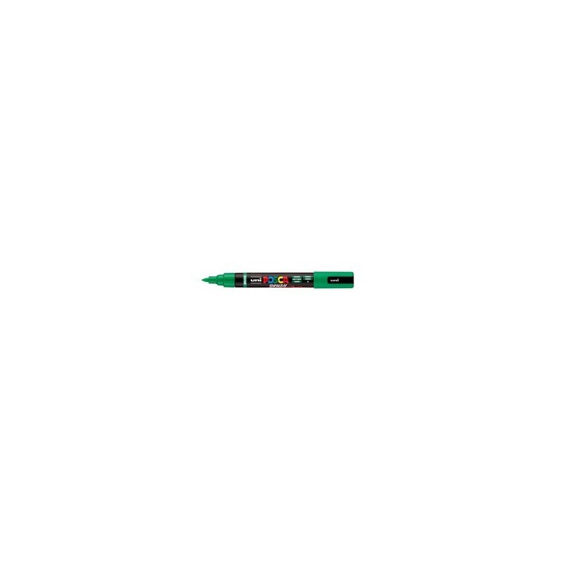 Marcatore a tempera Uni Posca con punta a pennello semi-flessibile 1-4 mm verde M PC5BR V