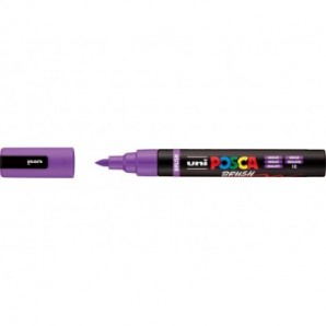 Marcatore a tempera Uni Posca con punta a pennello semi-flessibile 1-4 mm viola M PC5BR VI