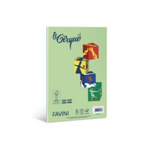 Carta colorata Favini Le Cirque Mix A4 80 g/m² risma da 100 fogli in 5 colori tenui assortiti - A71X134