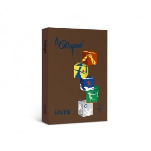Carta colorata Favini Le Cirque A4 80 g/m² marrone tartufo 301 risma da 500 fogli - A71N534