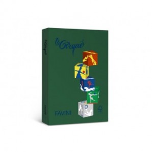 Carta colorata Favini Le Cirque A4 160 g/m² verde bosco 304 - risma da 250 fogli - A74D334