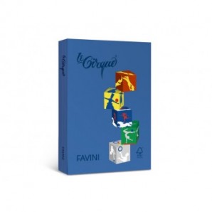 Carta colorata Favini Le Cirque A4 160 g/m² blu oceano 303 - risma da 250 fogli - A74K334