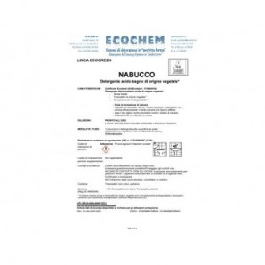 Detergente acido bagno di origine vegetale Ecochem Nabucco Ecolabel 750 ml EL06NABM750B243
