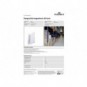 Cartello da corsia a bandiera magnetico A5 verticale trasparente Durable - conf. 10 pz - 1872-19