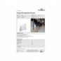 Cartello da corsia a bandiera magnetico A5 orizzontale trasparente Durable - conf. 10 pz - 1873-19