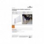 Cartello da corsia a bandiera magnetico A4 orizzontale trasparente Durable - conf. 10 pz - 1875-19
