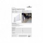 Cartello da corsia a bandiera magnetico A4 orizzontale trasparente Durable - conf. 10 pz - 1875-19