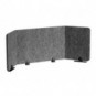 Pannello divisorio da scrivania Durable EFFECT 160 carbone 3135-58