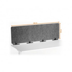 Pannello divisorio da scrivania Durable EFFECT 160 carbone 3135-58