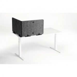 Pannello divisorio da scrivania Durable EFFECT 160 carbone 3135-58