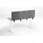 Pannello divisorio da scrivania Durable EFFECT 160 carbone 3135-58