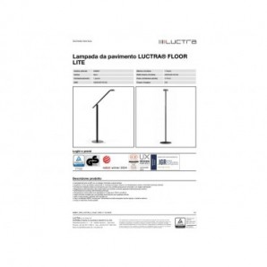 Lampada da terra Luctra® FLOOR LITE nero 9288-01