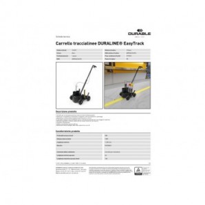 Carrello traccialinee Durable DURALINE® EasyTrack nero 1141-01