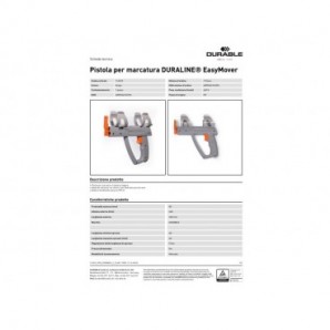Pistola per marcatura Durable DURALINE® EasyMover grigio 1143-10