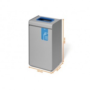 Sistema di raccolta rifiuti Durable DURASORT® 55 L carta azzurro 3211-06