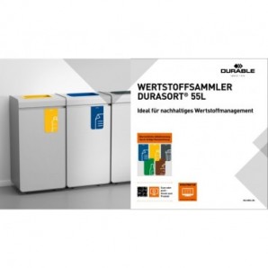 Sistema di raccolta rifiuti Durable DURASORT® 55 L umido marrone 3215-11