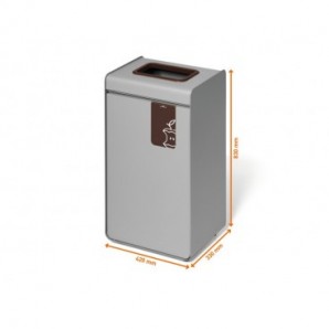 Sistema di raccolta rifiuti Durable DURASORT® 55 L umido marrone 3215-11