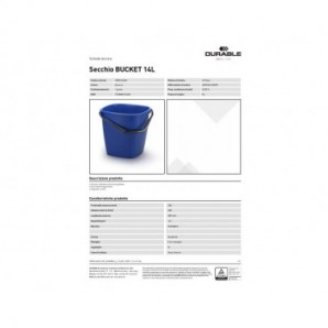 Secchio 14 L Durable 1809414040