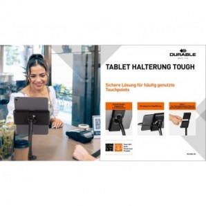 Supporto per tablet con morsetto Durable TOUGH CLAMP XL nero - 8946-01