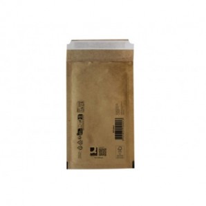 Buste imbottite per spedizioni Q-Connect avana 2/B - conf. 200 pz - 120x215 mm KF10401