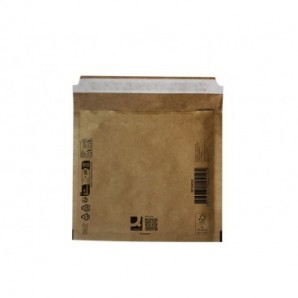 Buste imbottite per spedizioni Q-Connect avana CD - conf. 100 pz - 180x165 mm KF10410