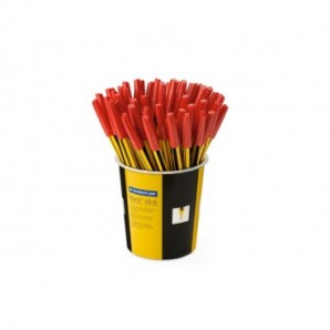 Penna a sfera Staedtler Noris Stick punta M 1 mm rosso - in barattolo da 50 pezzi - 434 02 KP5