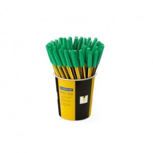 Penna a sfera Staedtler Noris Stick punta M 1 mm verde - in barattolo da 50 pezzi - 434 05 KP5
