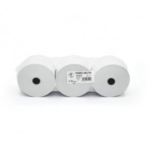 Rotoli termici per aree di servizio Rotolificio Pugliese BPA FREE 60 mm x 130 m f. 18 mm 55 g/m² - conf. 3 pz