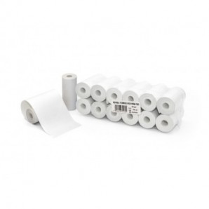 Rotoli termici per mini POS Rotolificio Pugliese BPA FREE 57 mm x 7 m senza anima - 48 g/m² - conf. 12 pz