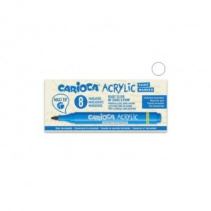 Marcatore acrilico Carioca punta Maxi bianco 45296/31