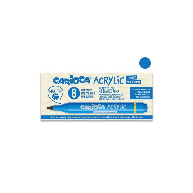 Marcatore acrilico Carioca punta Maxi blu 45296/02