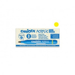 Marcatore acrilico Carioca punta Maxi giallo 45296/05