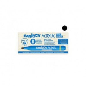 Marcatore acrilico Carioca punta Maxi nero 45296/01